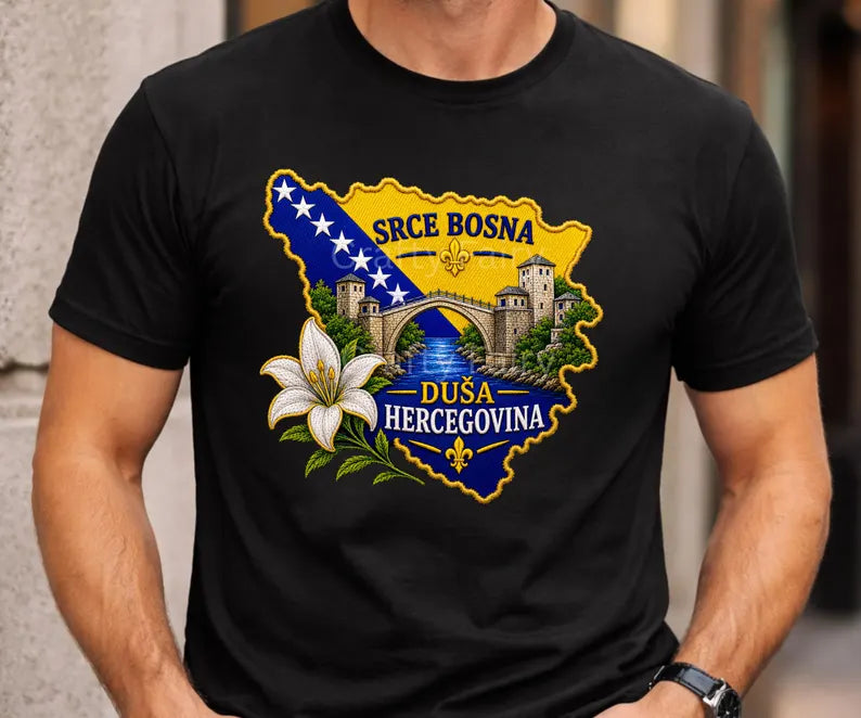 SRCE BOSNA and DUSA HERCEGOVINA SHIRT